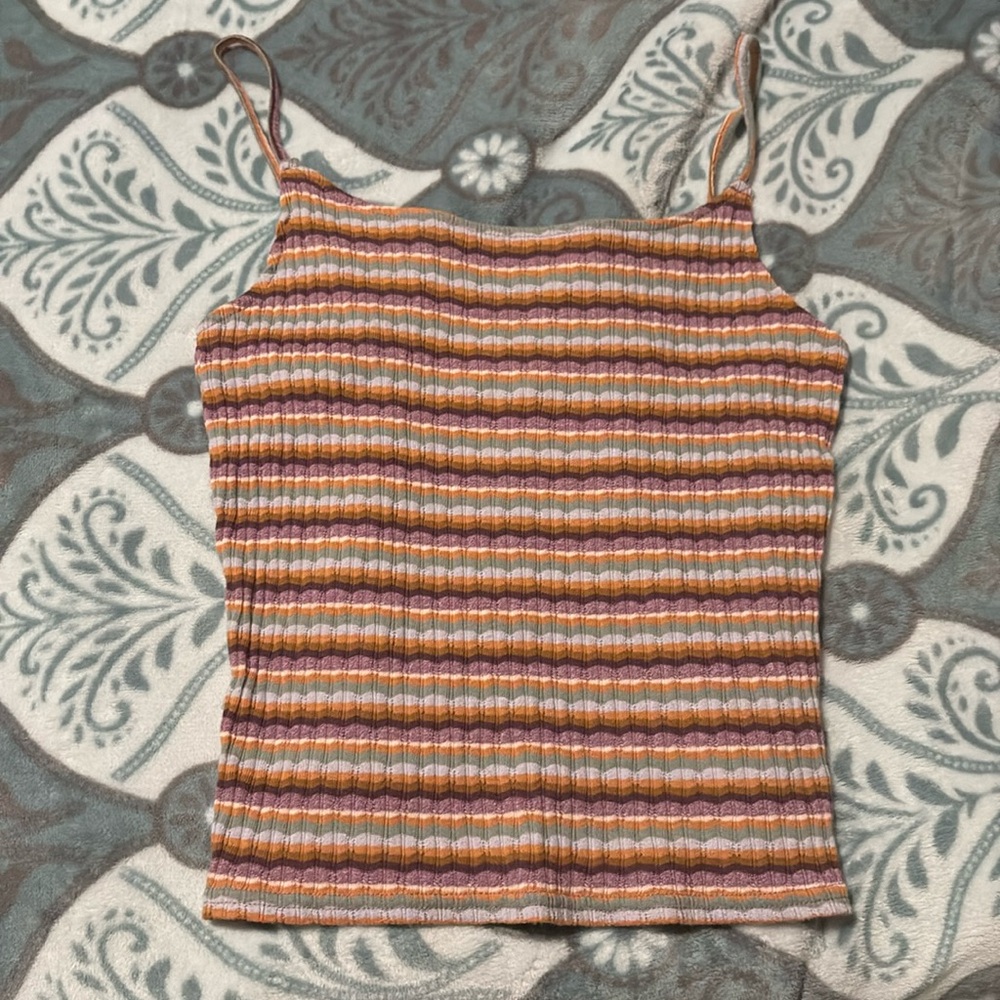 Used S American Eagle multicolor tank